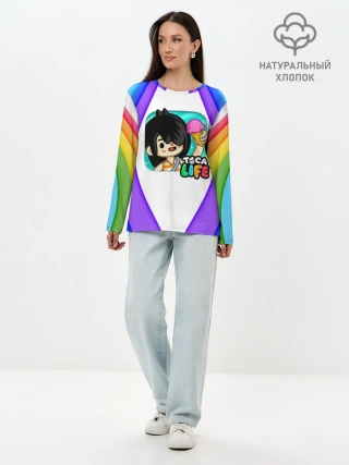Лонгслив женский. Хлопок / Нари | Nari | Toca Boca