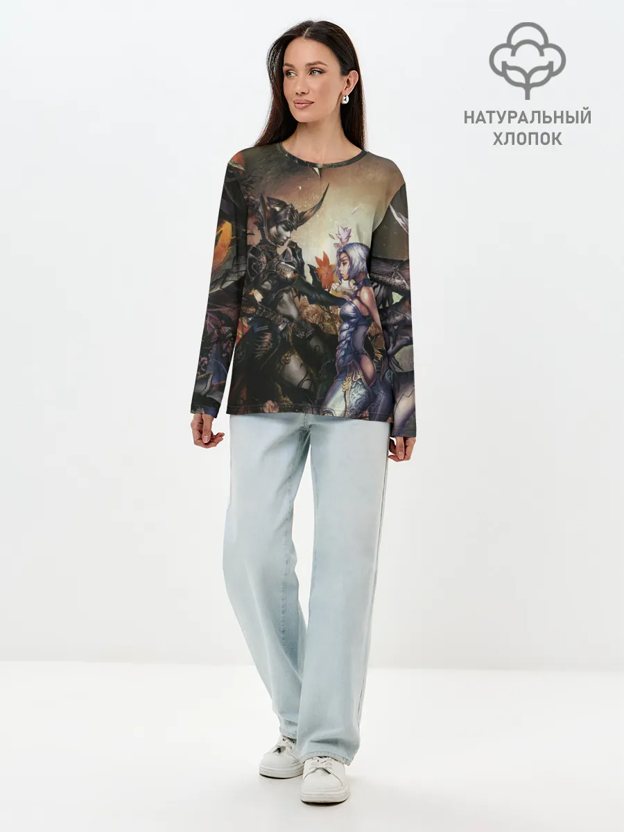 Лонгслив женский. Хлопок / Lilith and Anakim