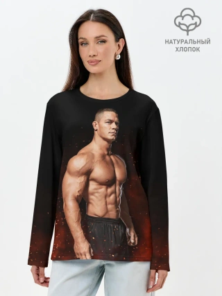 Лонгслив женский. Хлопок / John Felix Jr