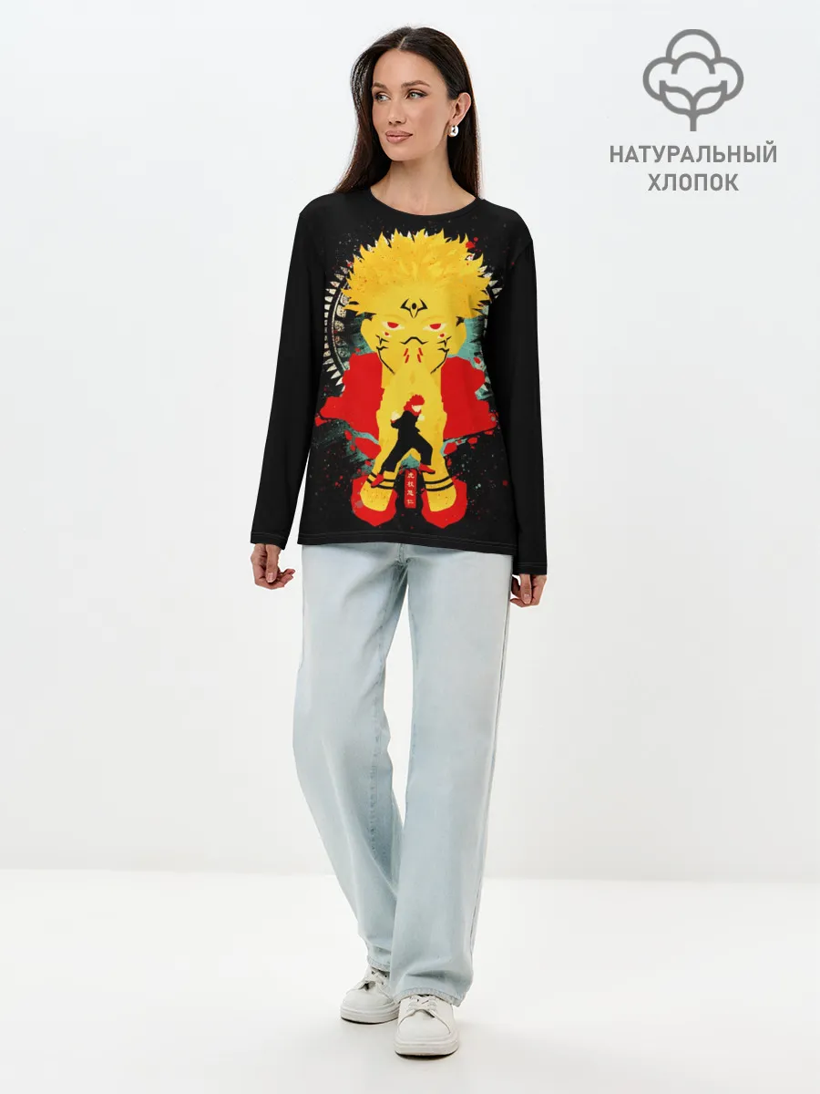 Лонгслив женский. Хлопок / Сукуна - Король проклятий, Jujutsu Kaisen