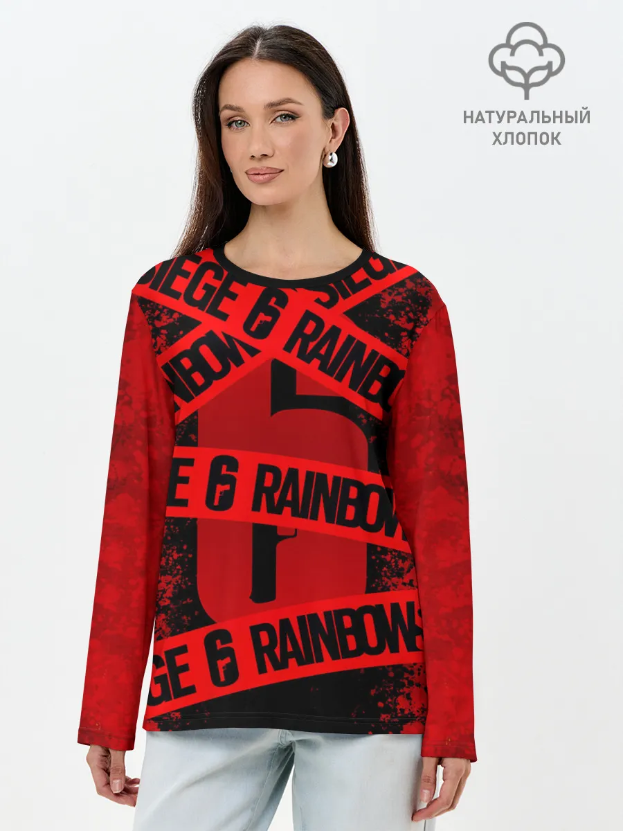 Лонгслив женский. Хлопок / Rainbow Six Siege: Опасно для жизни.