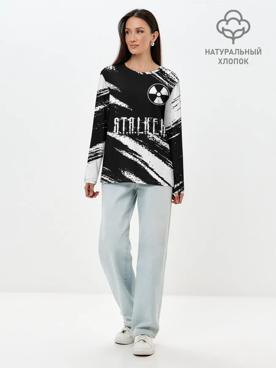 Лонгслив женский. Хлопок / S.T.A.L.K.E.R. 2: Тени Чернобыля.