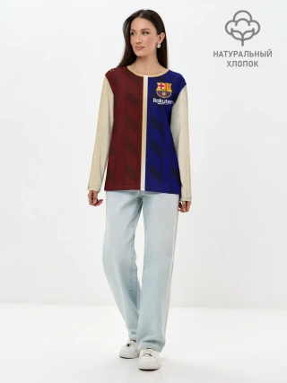 Лонгслив женский. Хлопок / Barcelona Форма.