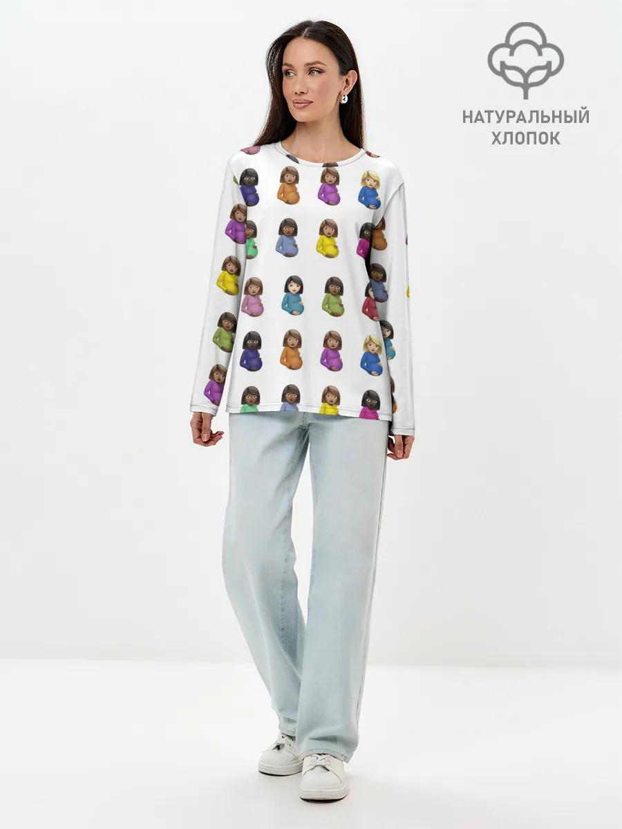 Лонгслив женский. Хлопок / Drake CLB.