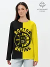 Лонгслив женский. Хлопок / Boston Bruins, Бостон Брюинз