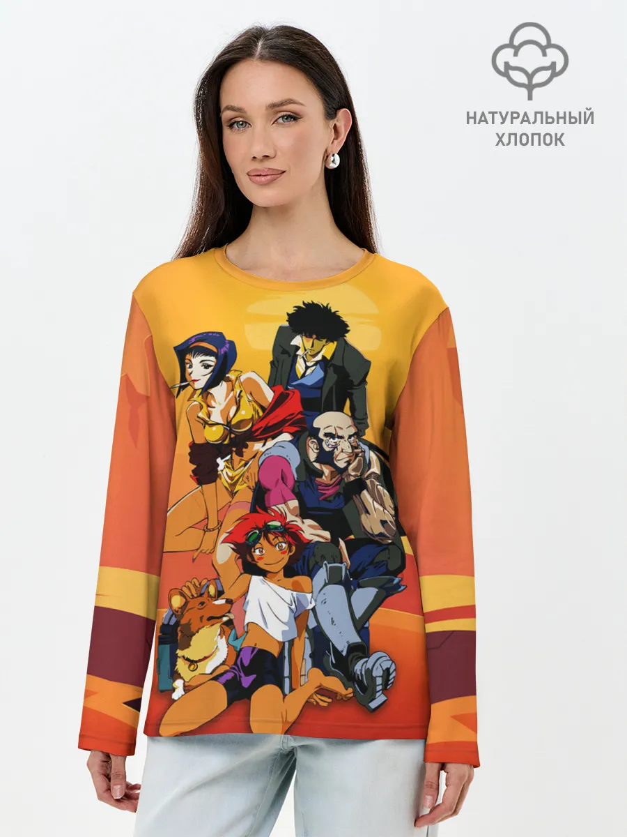 Лонгслив женский. Хлопок / Cowboy All