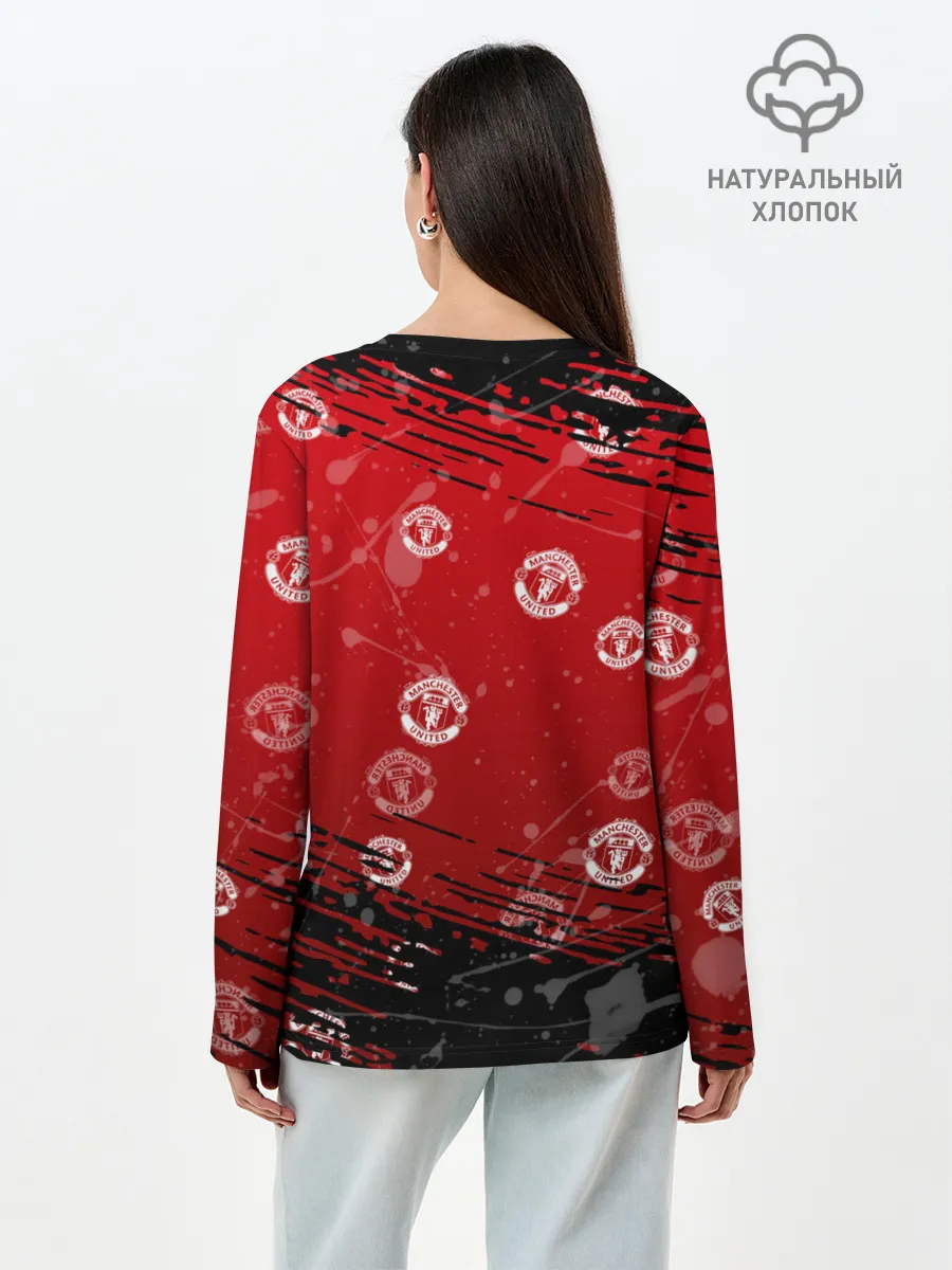 Лонгслив женский. Хлопок / Manchester United: Возвращения Ronaldo.