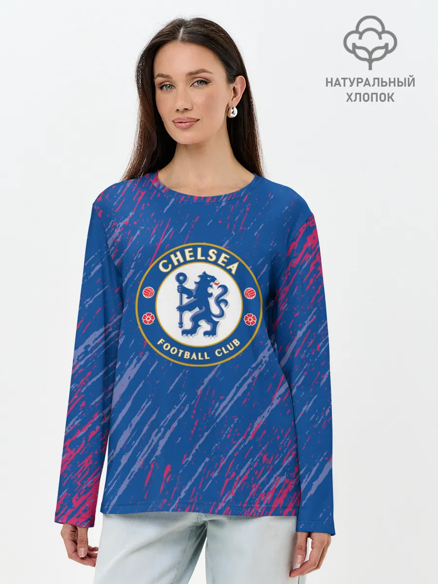 Лонгслив женский. Хлопок / Chelsea: Logo.