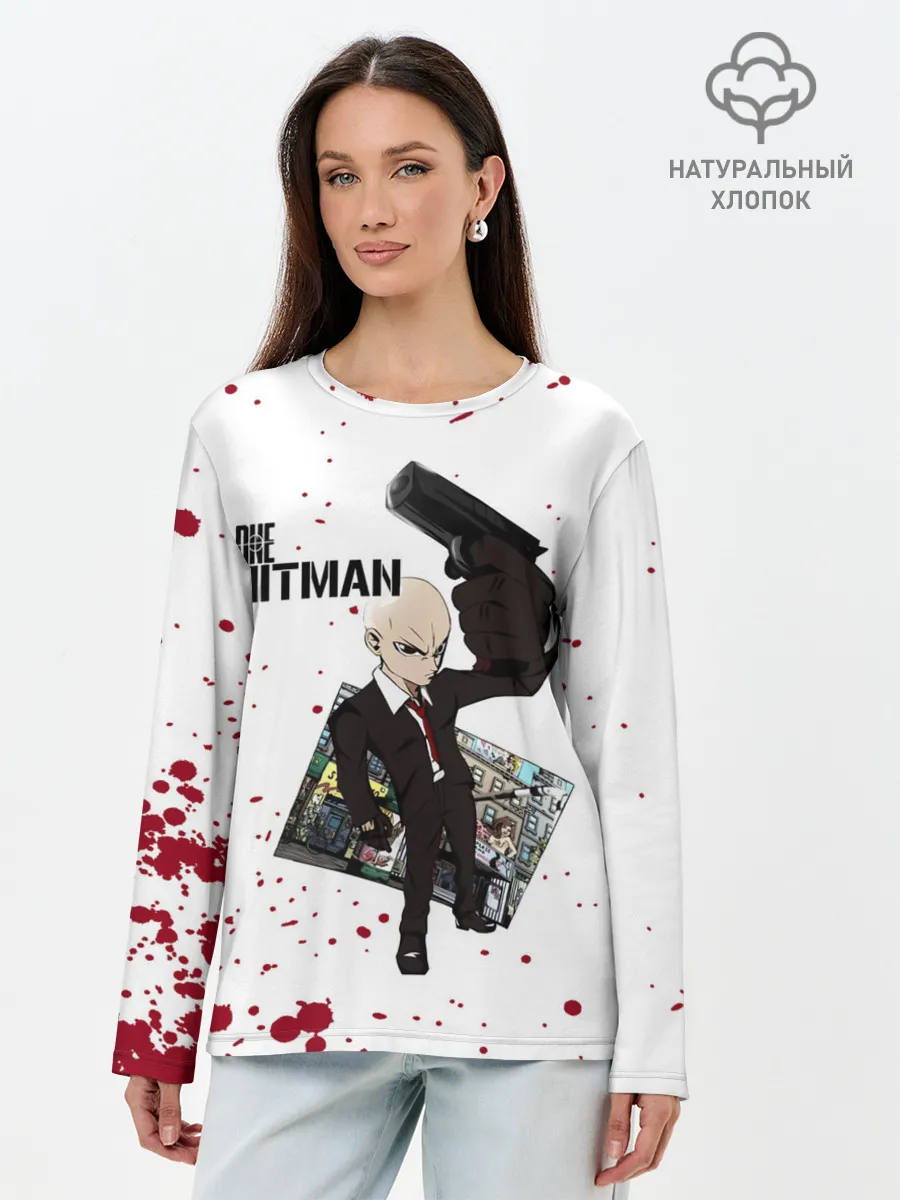 Лонгслив женский. Хлопок / ONE HITMAN
