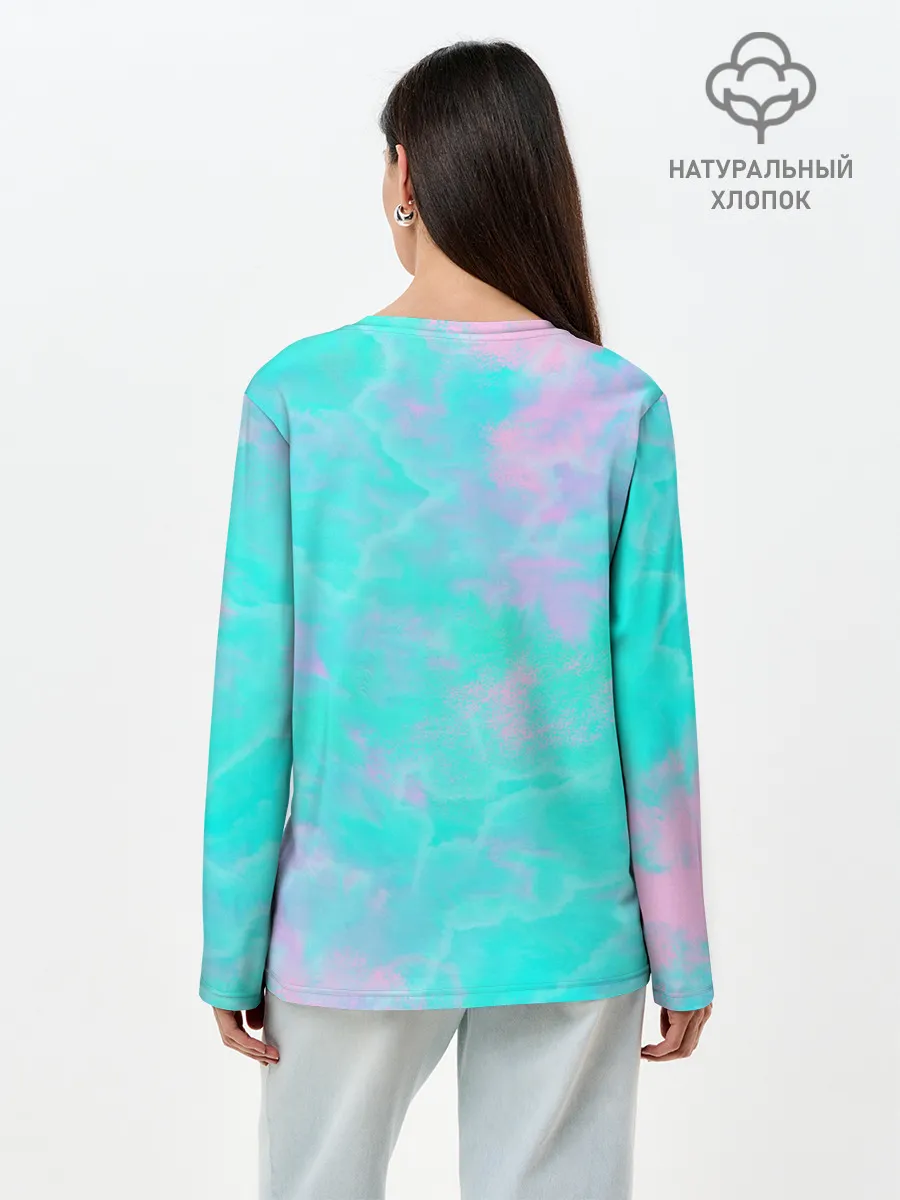 Лонгслив женский. Хлопок / sky dream|fly