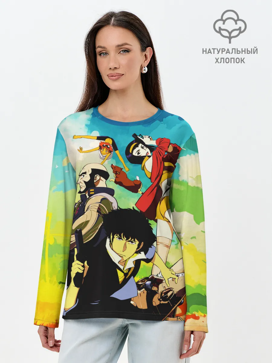 Лонгслив женский. Хлопок / Cowboy Bebop All