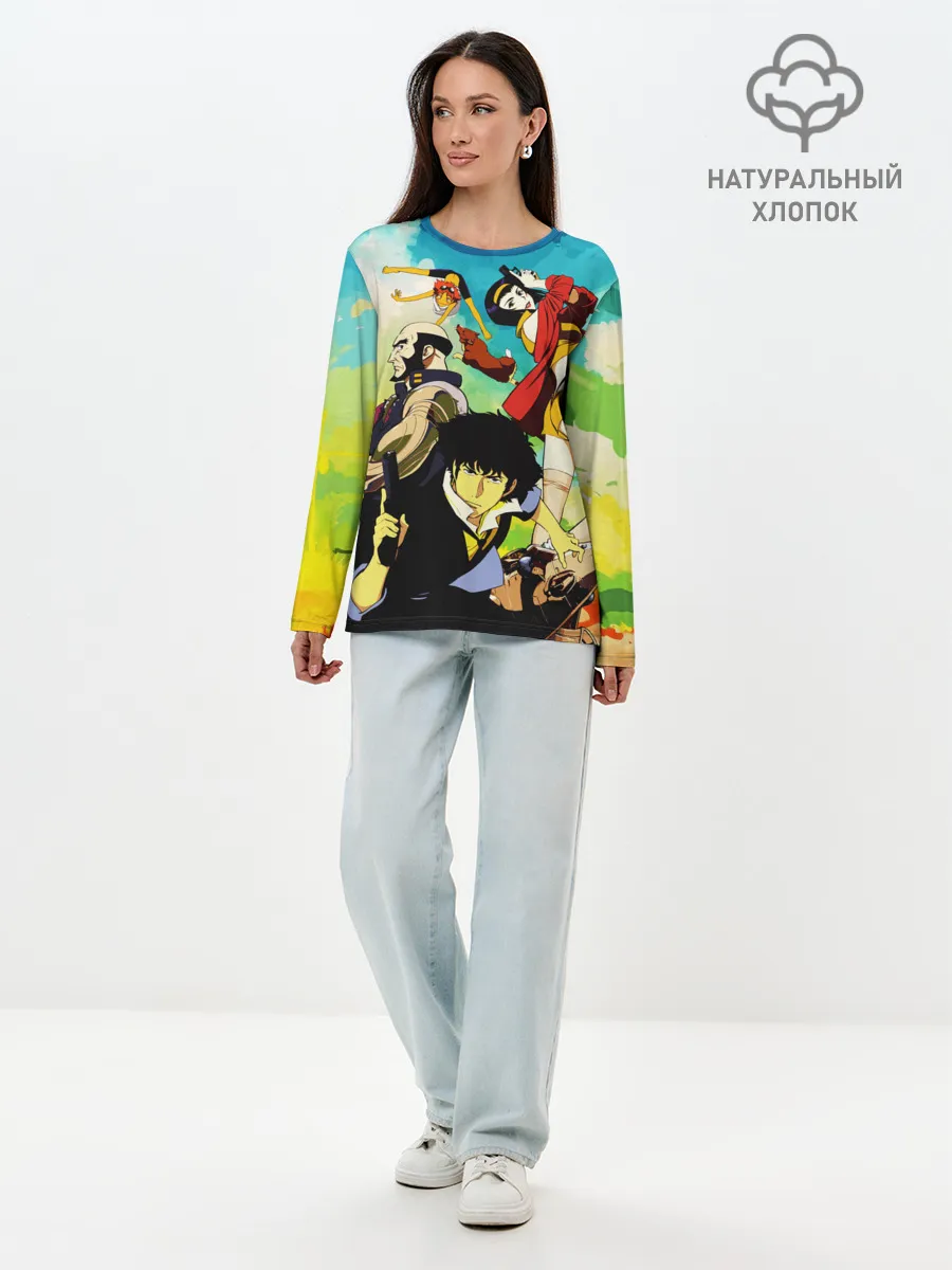 Лонгслив женский. Хлопок / Cowboy Bebop All