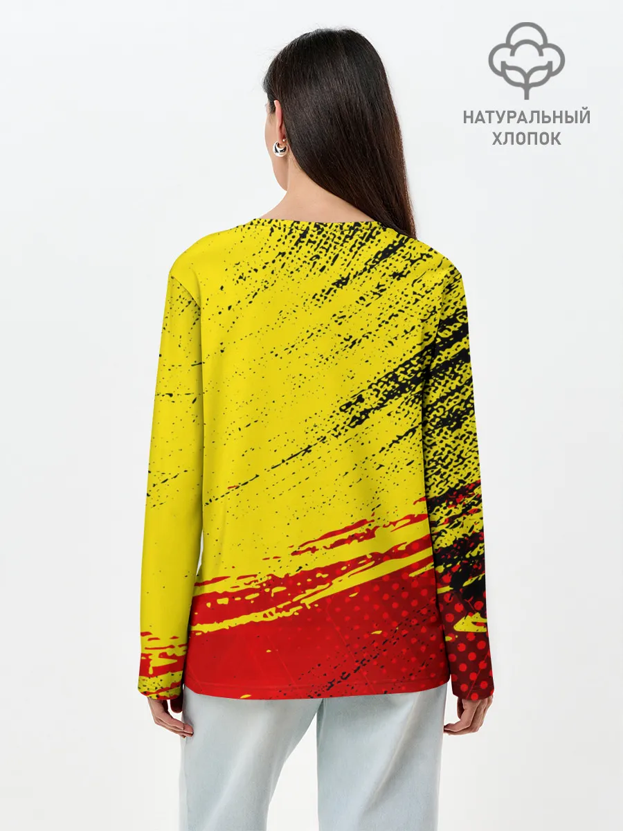 Лонгслив женский. Хлопок / Manchester United Футбольный клуб.