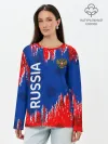Лонгслив женский. Хлопок / Патриот России. Я Русский!
