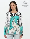 Лонгслив женский. Хлопок / Hatsune Miku