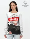 Лонгслив женский. Хлопок / Waifu - 2B Nier