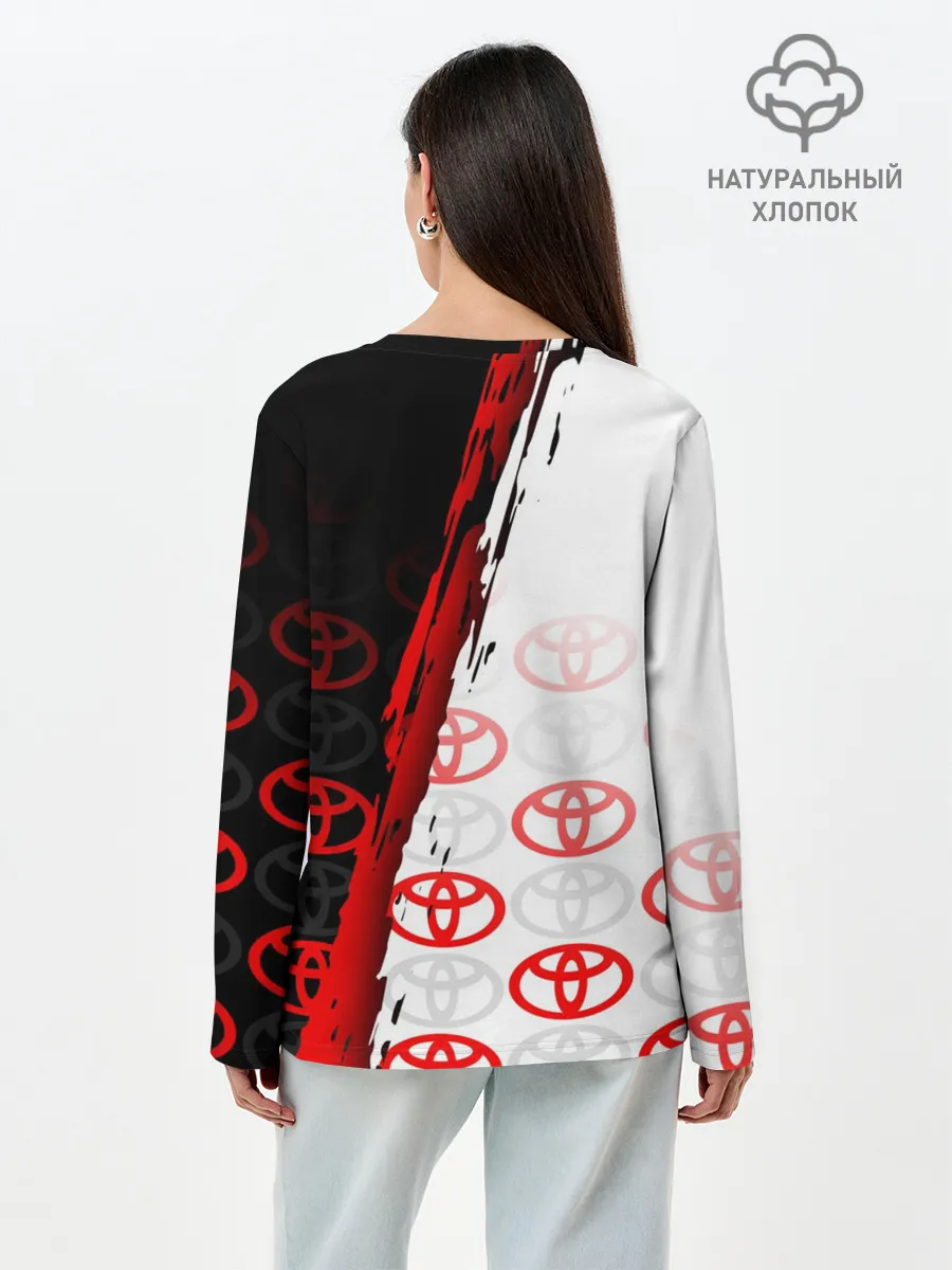 Лонгслив женский. Хлопок / TOYOTA SPORT / GRUNGE / ГРАНЖ