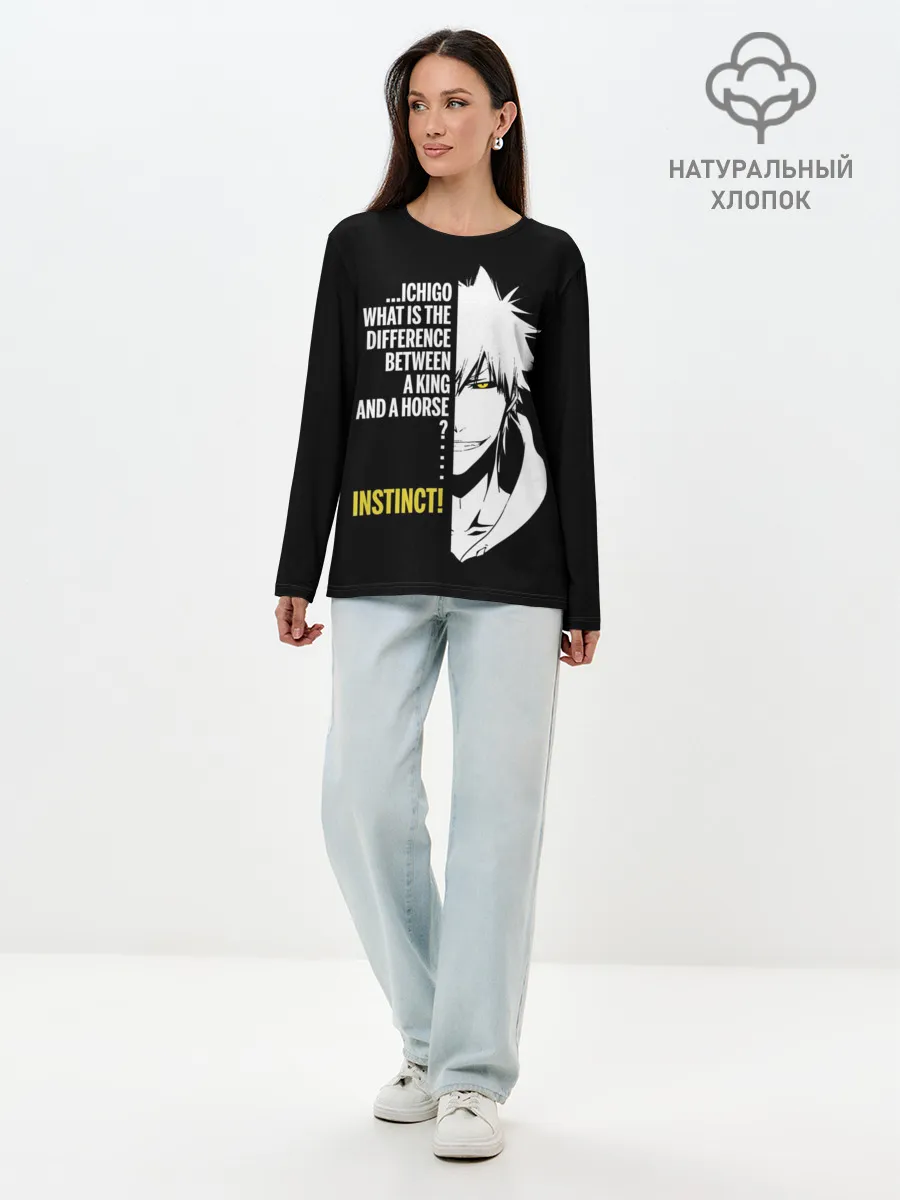 Лонгслив женский. Хлопок / Зангецу