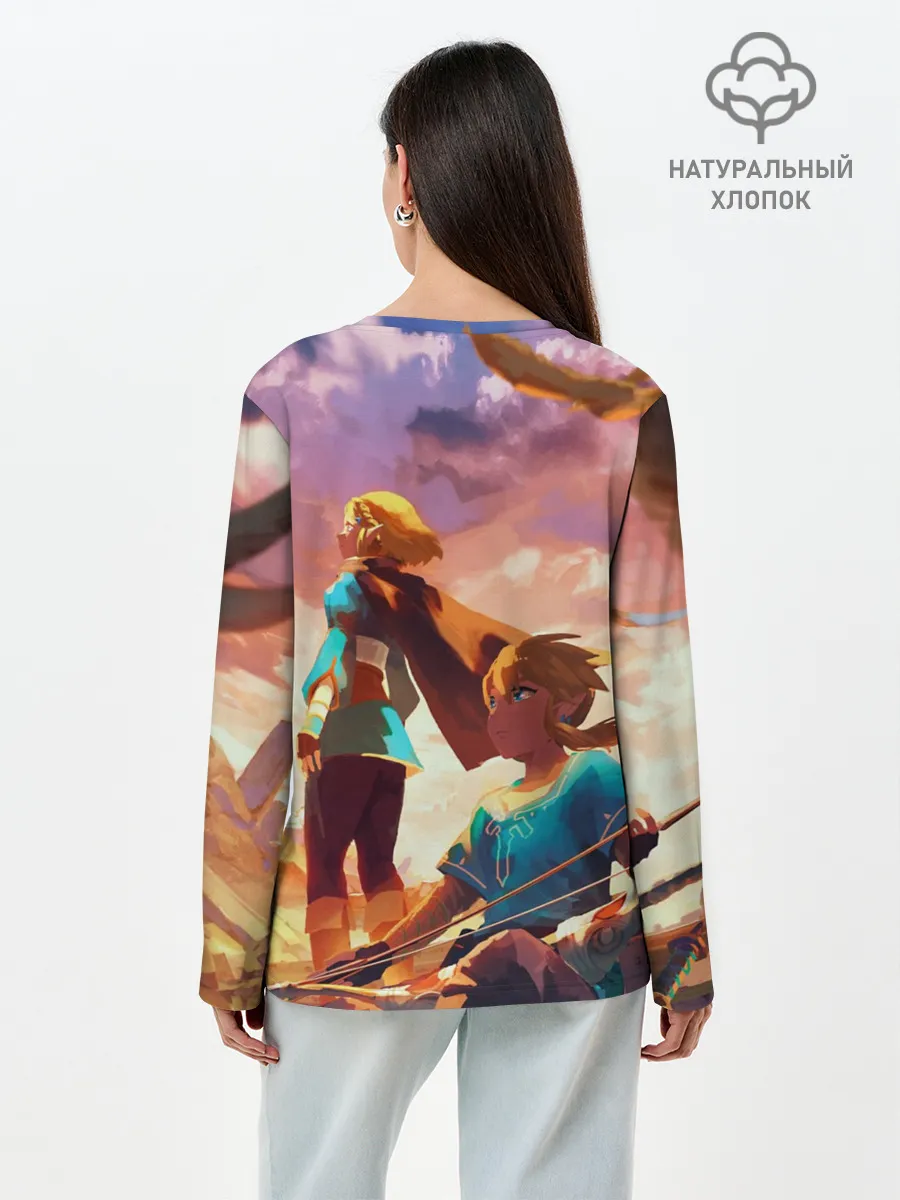 Лонгслив женский. Хлопок / Legend of Zelda | Легенда о Зельде