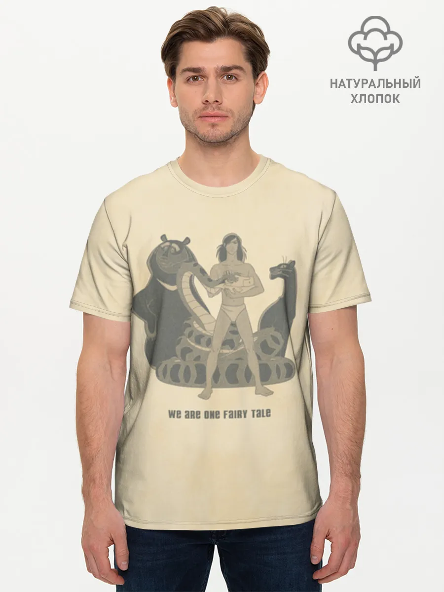 Мужская базовая футболка хлопок / Маугли Fariy