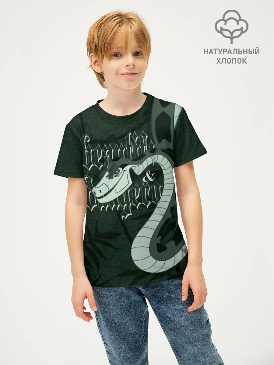 Детская футболка хлопок / Kaa Green