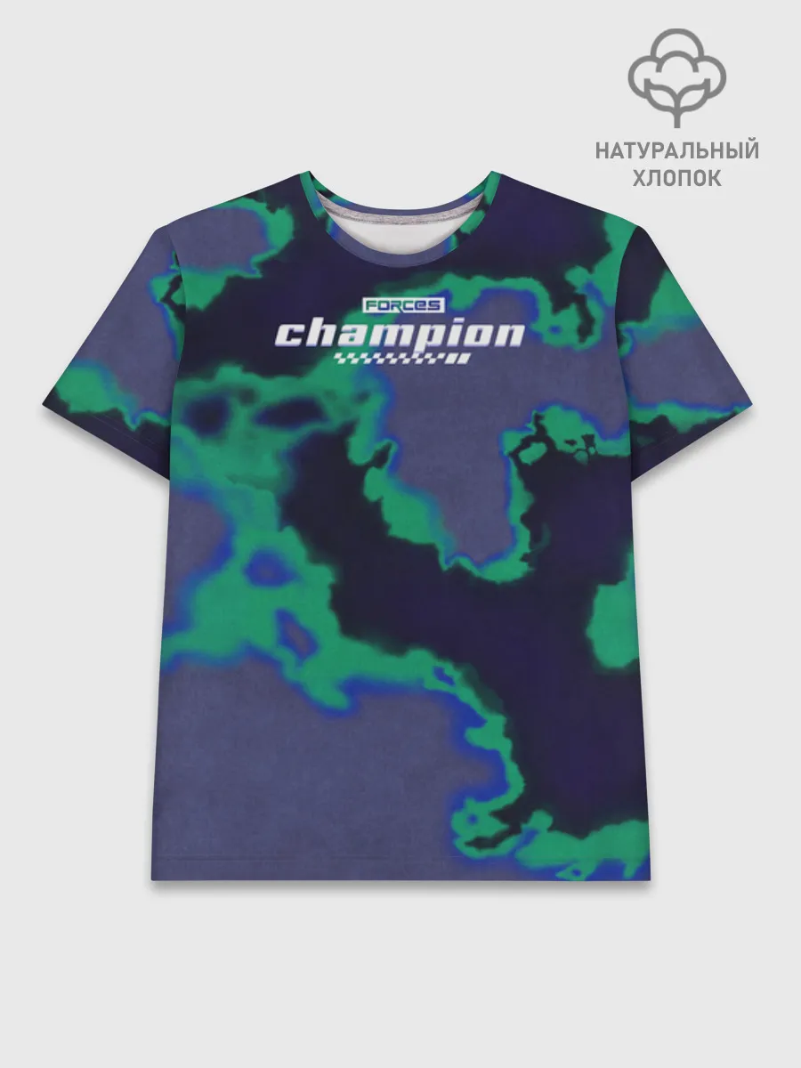 Мужская базовая футболка хлопок / Попугай Кеша Violet