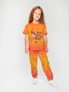 Детская пижама с брюками хлопок / Простоквашино Orange