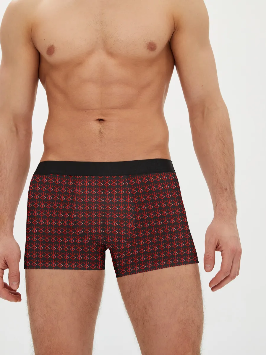 Мужские боксеры / Красный паттерн