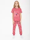 Детская пижама с брюками хлопок / Цветняшки FoxtailLightRed
