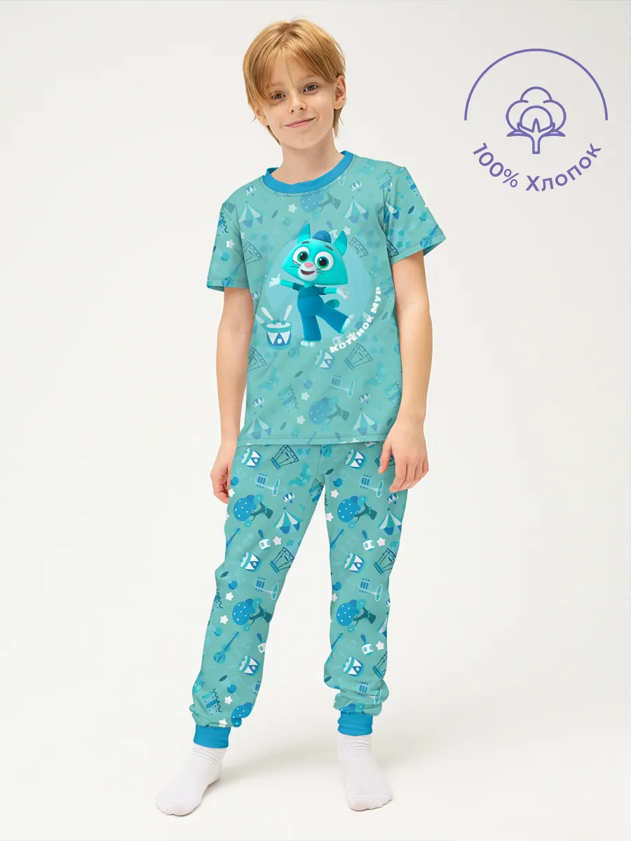 Детская пижама с брюками хлопок / Цветняшки MeowserTiffany