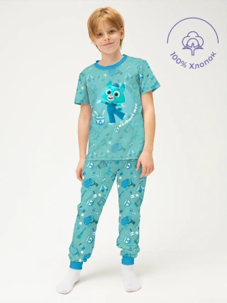 Детская пижама с брюками хлопок / Цветняшки MeowserTiffany