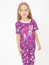 Детская пижама с брюками хлопок / Цветняшки HoppyPurple