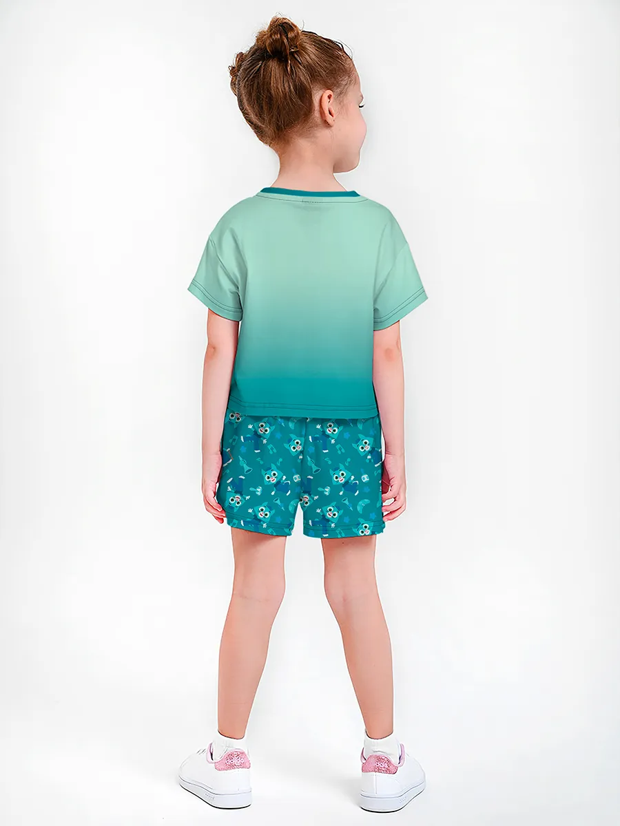 Девочкина пижама с шортами / Цветняшки MeowserFlat