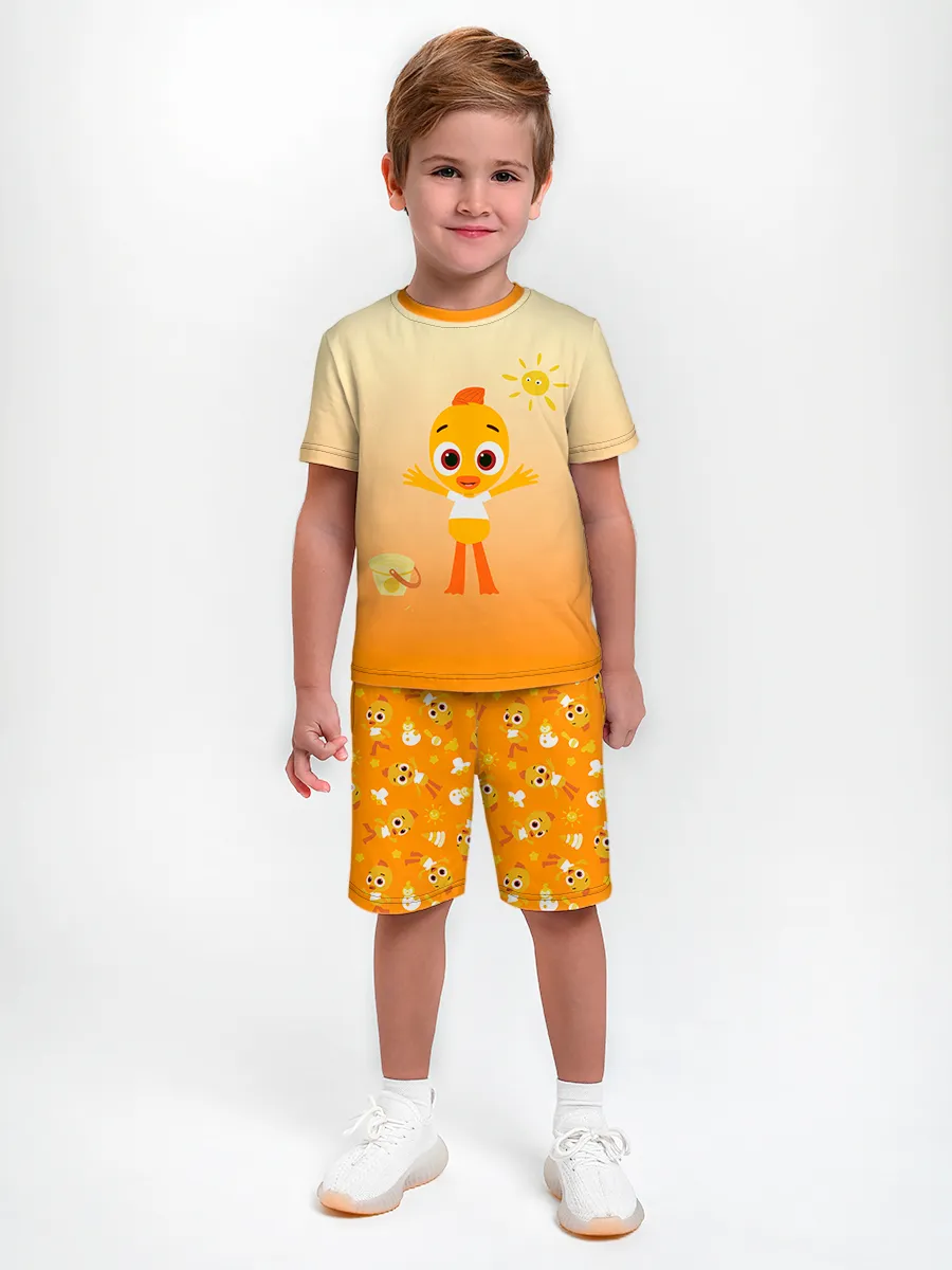 Детская пижама с шортами / Цветняшки CheepFlat