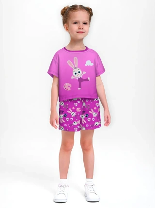 Девочкина пижама с шортами / Цветняшки HoppyFlat