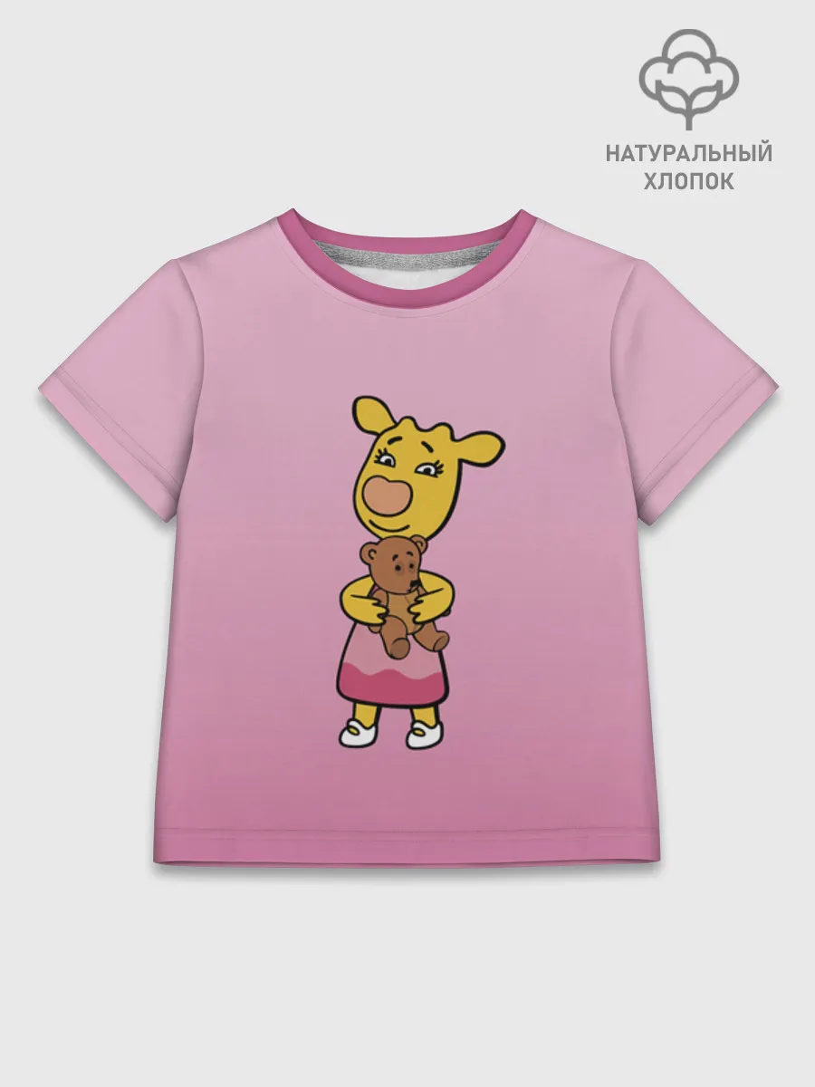 Детская футболка хлопок / Оранжевая корова ZoPink