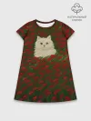 Детское платье хлопок / CatRedGreen