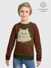 Детский свитшот хлопок / CatRedGreen