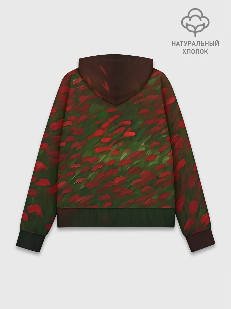 Худи женский база хлопок / CatRedGreen