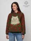 Худи женский база хлопок / CatRedGreen