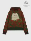Худи женский база хлопок / CatRedGreen