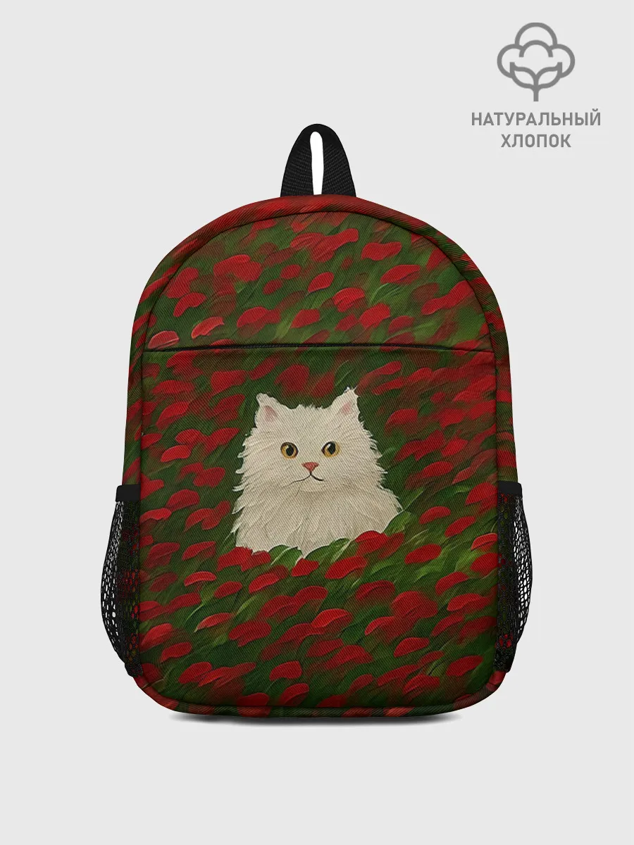 Рюкзак детский джинсовый / CatRedGreen