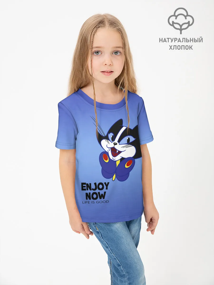 Детская футболка хлопок / Бременские музыканты Cat