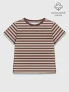 Детская футболка хлопок / Полоска Ретро brown
