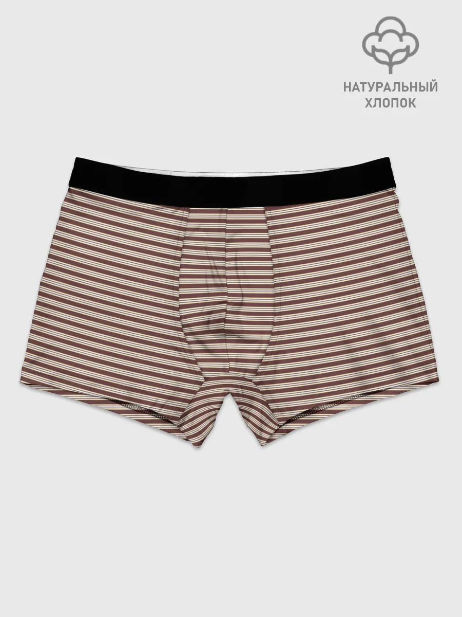 Мужские боксеры / Полоска Ретро brown