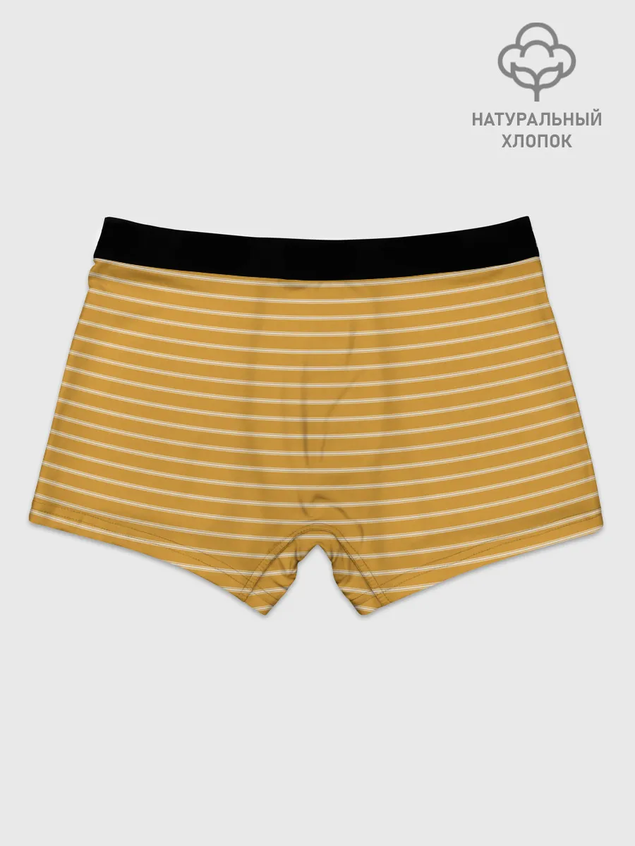 Мужские боксеры / Полоска Ретро жёлтая