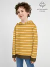 Детское худи хлопок / Полоска Ретро жёлтая