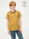 Детская футболка хлопок / Полоска Ретро жёлтая