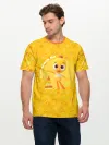 Мужская базовая футболка хлопок / Цветняшки Yellow