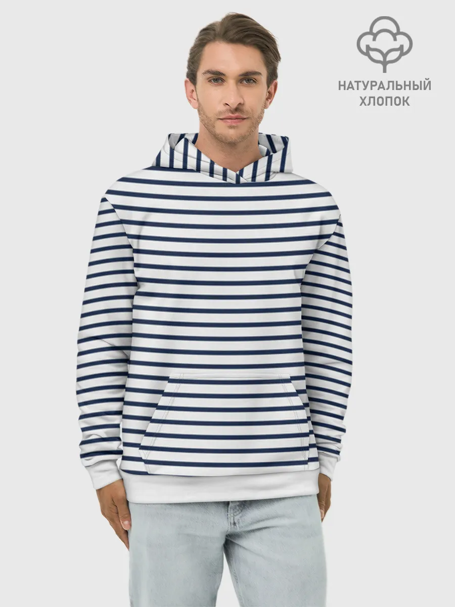 Худи мужской база хлопок / Тельняшка